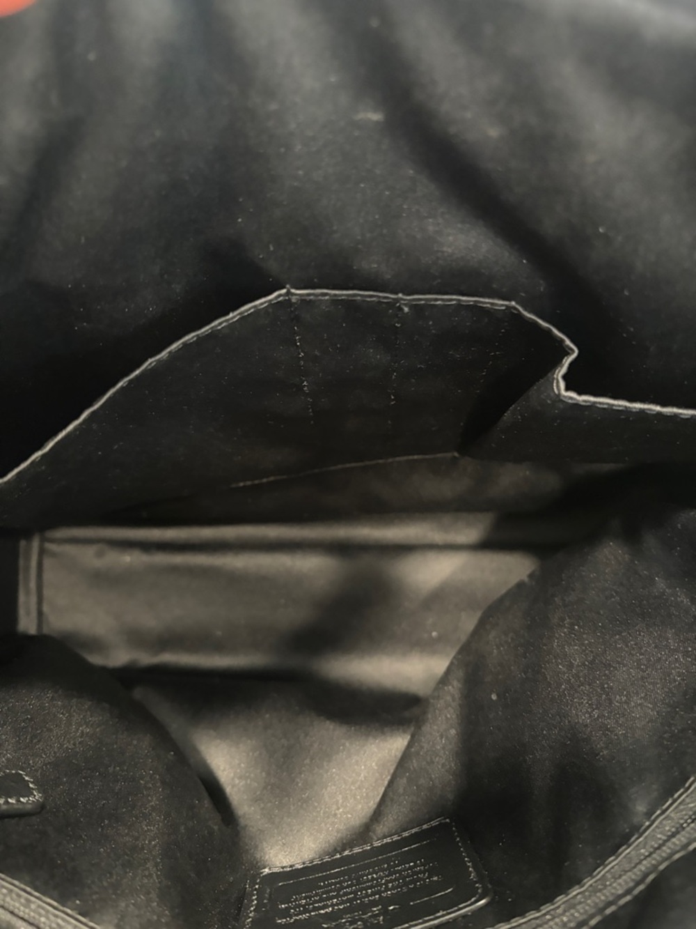 Coach Black Leather Tote with Silver Hardware - Picture 12 of 15